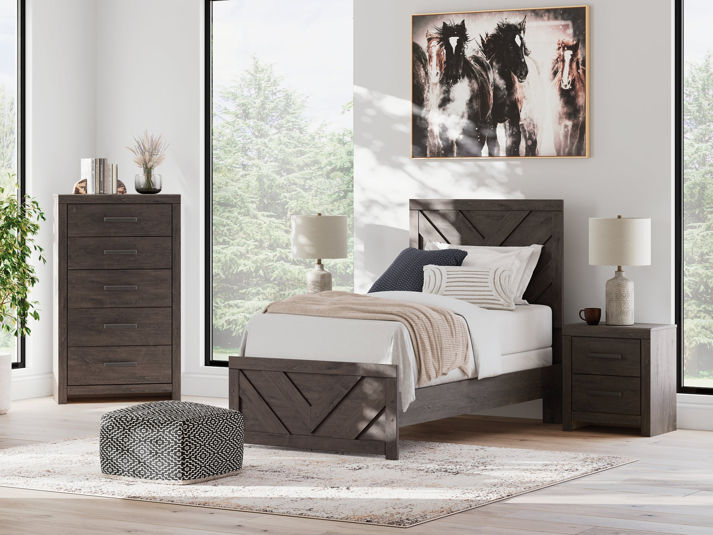 Prendonea Panel Bed