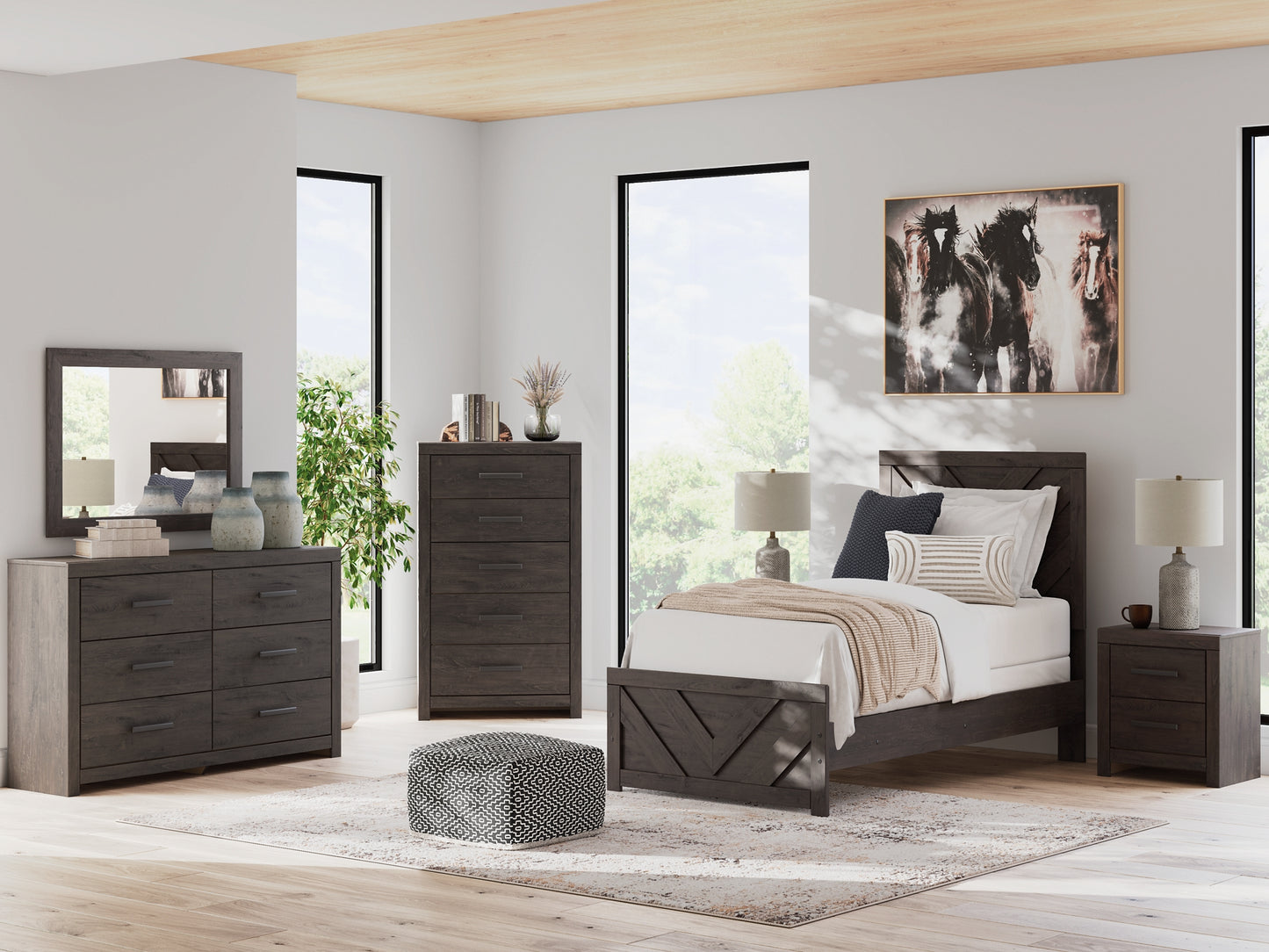 Prendonea Panel Bed
