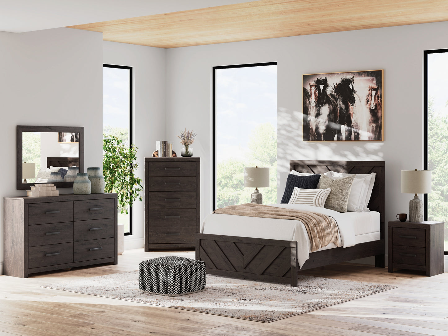 Prendonea Panel Bed