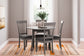 Shullden Dining Table and 4 Chairs