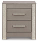 Surancha King Poster Bed with Mirrored Dresser, Chest and 2 Nightstands