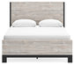 Vessalli Queen Panel Bed with Mirrored Dresser and 2 Nightstands