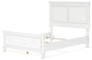 Fortman Full Panel Bed with Mirrored Dresser and 2 Nightstands