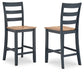 Gesthaven Counter Height Dining Table and 2 Barstools