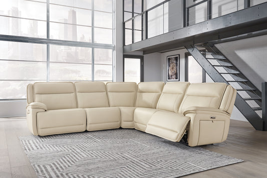 Double Deal 5-Piece Power Reclining Sectional