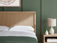 Cielden Queen Panel Headboard with Mirrored Dresser and Chest