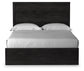 Belachime Queen Panel Bed with Mirrored Dresser and 2 Nightstands
