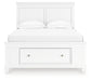 Fortman Full Panel Storage Bed, Dresser, Mirror and Nightstand