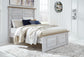 Haven Bay Queen Panel Bed with Mirrored Dresser, Chest and 2 Nightstands