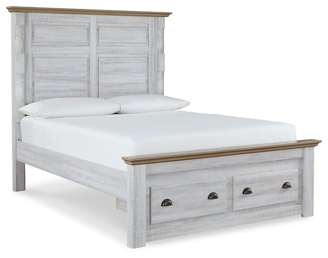 Haven Bay Queen Panel Storage Bed with Dresser