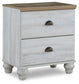 Haven Bay Queen Panel Storage Bed with Mirrored Dresser and 2 Nightstands