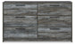 Baystorm King Panel Headboard with Mirrored Dresser