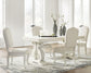 Arlendyne Dining Table and 4 Chairs