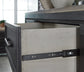 Foyland Queen Panel Storage Bed with Mirrored Dresser