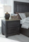 Foyland Queen Panel Storage Bed with Mirrored Dresser, Chest and 2 Nightstands