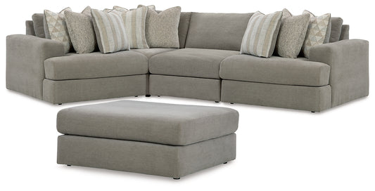 Avaliyah 4-Piece Sectional with Ottoman